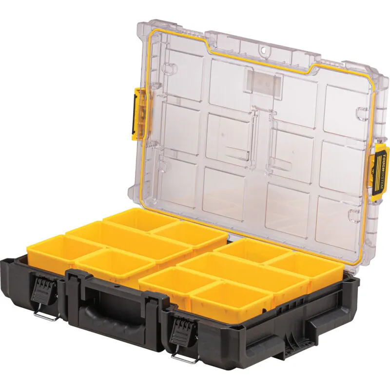 Dewalt DWST83394-1 DS100 Toughsystem 2.0 Toolbox Organiser Clear Lid + 10 Pots