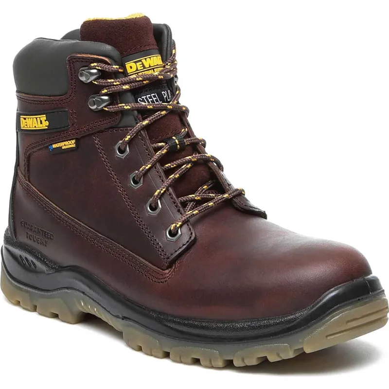 DeWalt Titanium Waterproof Safety Boots Tan Size 9