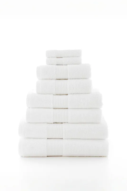 Deyongs Bliss Pima Supersoft Fluffy Cotton 650gsm Towels in White White