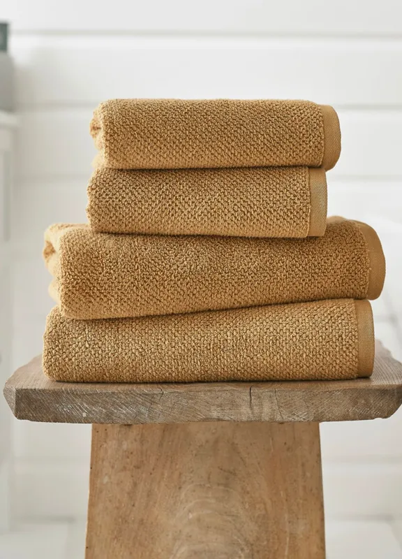 Deyongs Romeo Luxury Textured Quik Dri 100% Cotton Towels in Light Sand Light Sand