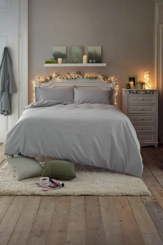 Deyongs Unisex Southwick Melange Look Duvet Cover Set - Soft & Breathable Bedding 1846 in Grey Size: King Grey female