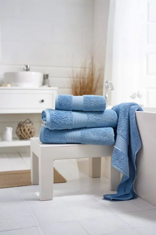 Deyongs Unisex Bliss Pima Supersoft Fluffy Cotton 650gsm Towels in Cobalt Cobalt female