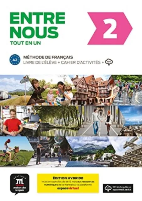 Difusion Centro de Publicacion y Publicaciones de Entre Nous 2 - Livre De L'Eleve + Cahier D'Activites + Audio Download : A2