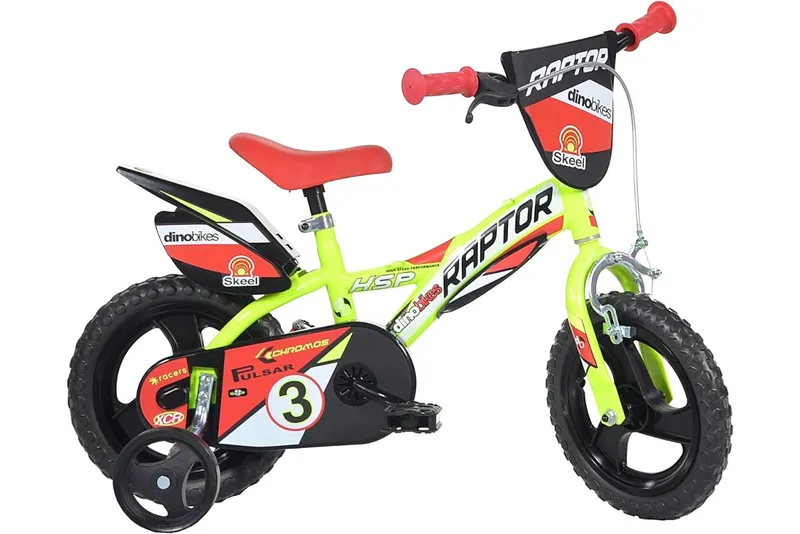 Dino Bikes Raptor 12" Kids Bike - Yellow Yellow