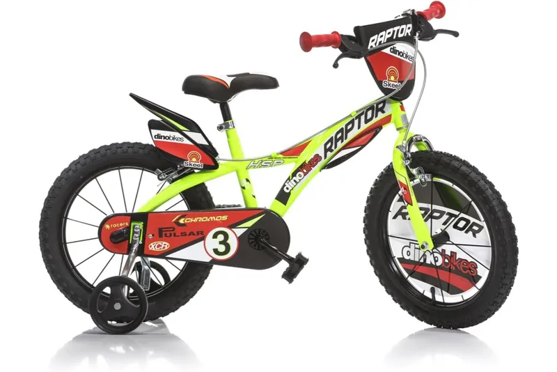 Dino Bikes Raptor 16" Kids Bike - Yellow Yellow