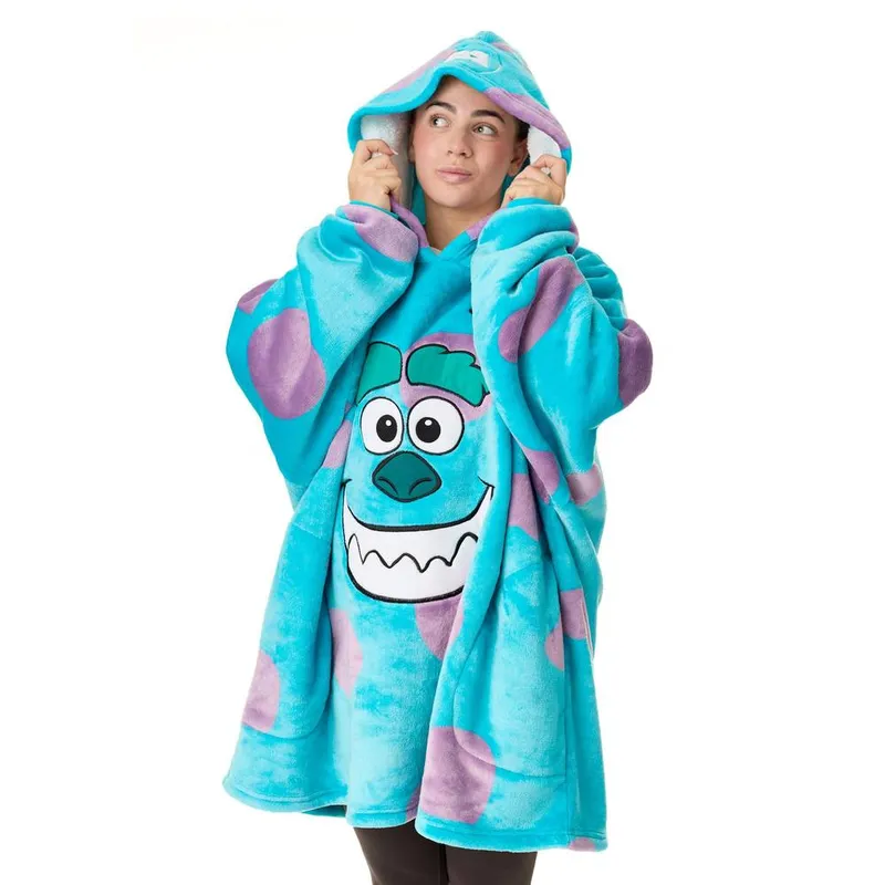 Disney Blanket Hoodie Unisex Blue Official Merch Blue female