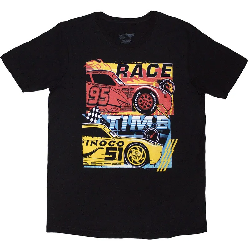 Disney Cars Race Time T-Shirt in Black Size: Small Black S
