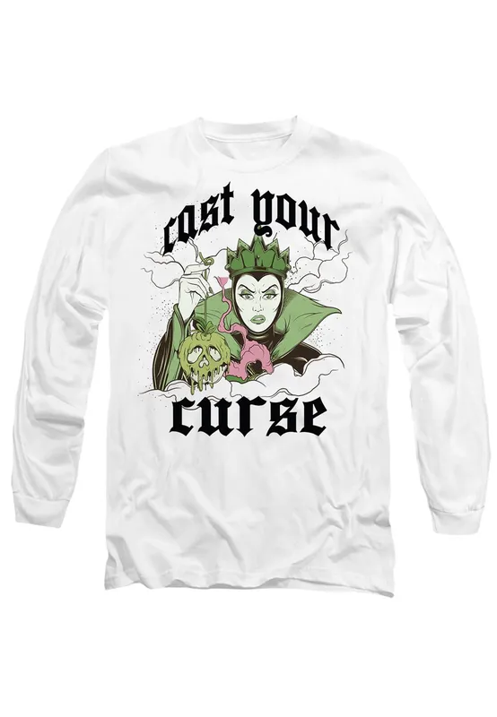 Disney Unisex Cast Your Curse T-Shirt, in White Size: Small White female