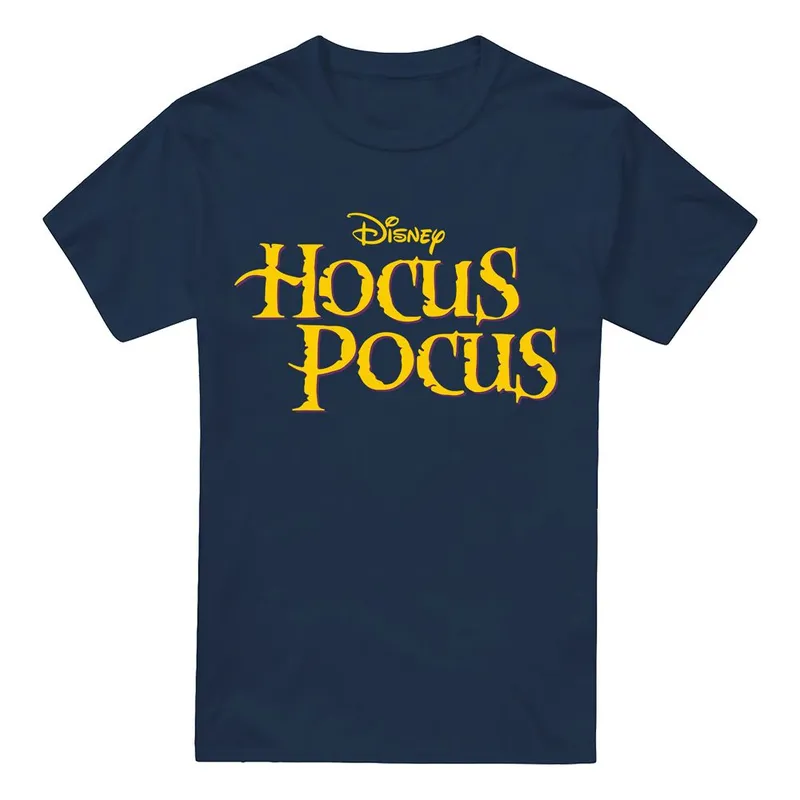 Disney Hocus Pocus Logo T-Shirt Navy Size: Medium Navy M