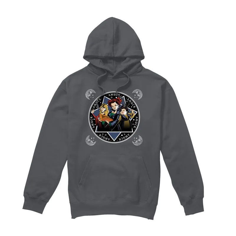 Disney Hocus Pocus Sanderson Sisters Amuck, Amuck, Amuck Hoodie Charcoal Size: 2XL Charcoal 2XL