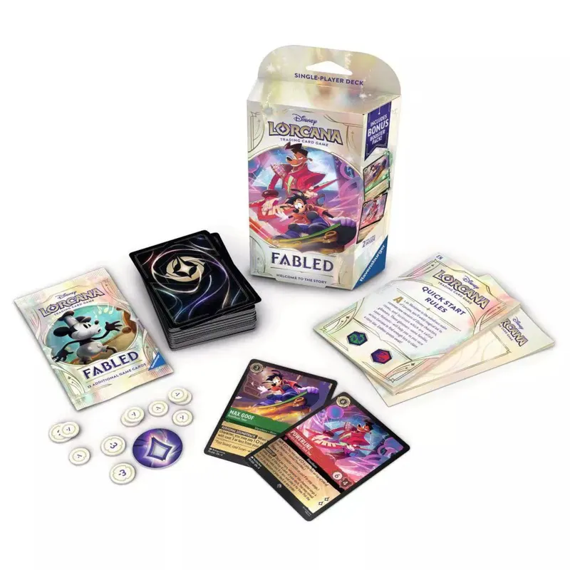 Disney Lorcana Trading Card Game Set 9 - Fabled Starter Deck A
