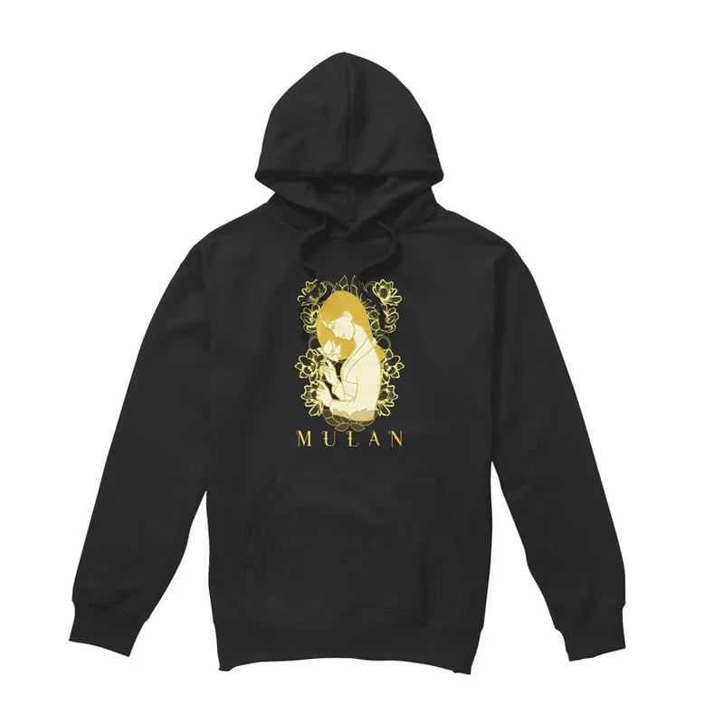 Disney Mulan Golden Garden Hoodie Black Size: Large Black