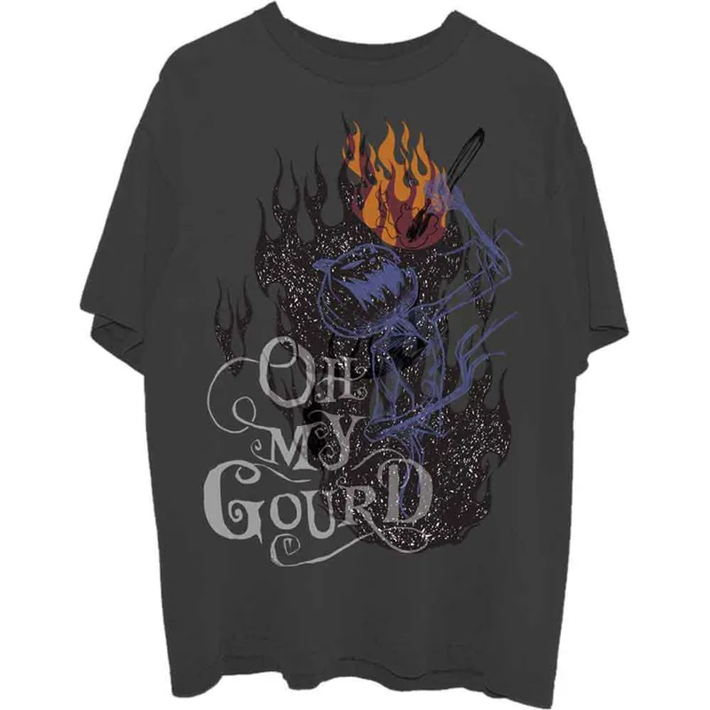 Disney Unisex Oh My Gourd T-Shirt in Grey Size: XL Grey female