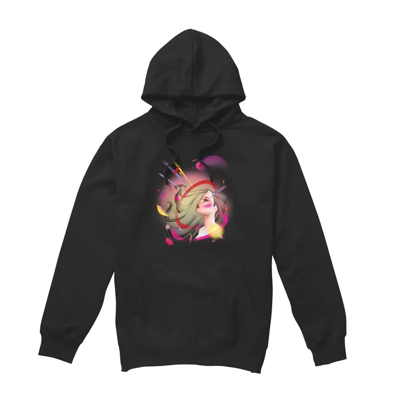 Disney Pocahontas Airbrush Hoodie Black Size: XL Black XL