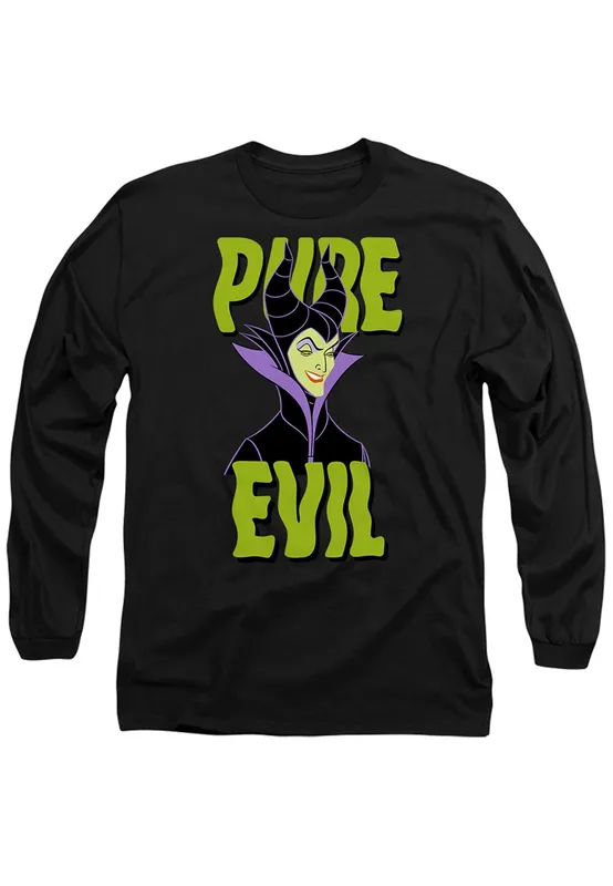 Disney Pure Evil T-Shirt, Black Size: 2XL Black 2XL