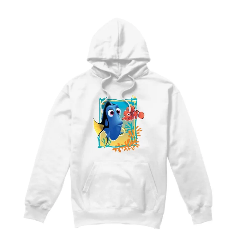 Disney Finding Nemo Dory Nemo Hoodie White Size: Large White L