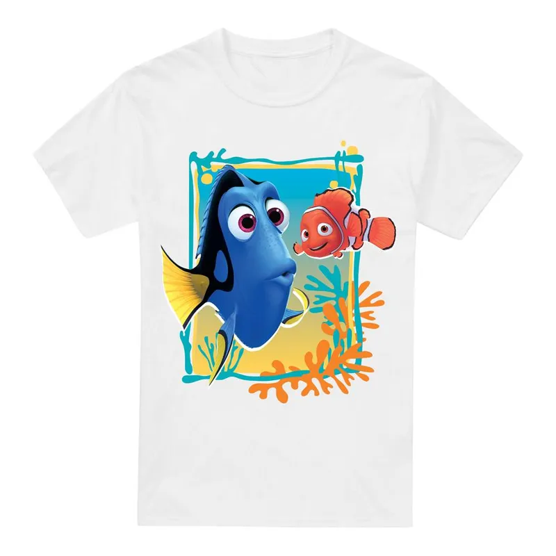 Disney Unisex Finding Nemo Dory Nemo T-Shirt White Size: XL - White - Size: XL