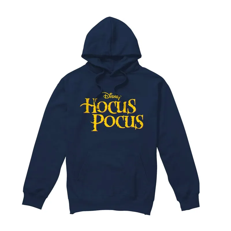 Disney Hocus Pocus Logo Hoodie Navy Size: Medium Navy M