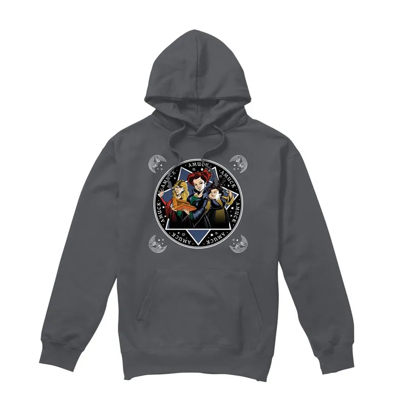 Disney Hocus Pocus Sanderson Sisters Amuck, Amuck, Amuck Hoodie Charcoal Size: XL Charcoal