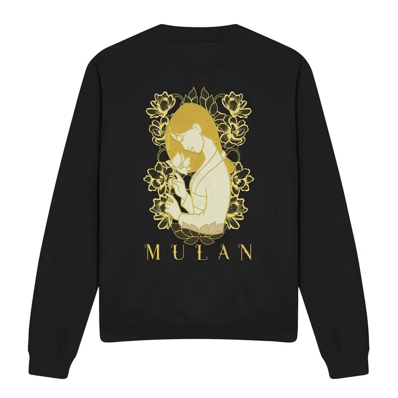 Disney Mulan Golden Garden Sweatshirt Black Size: Medium Black