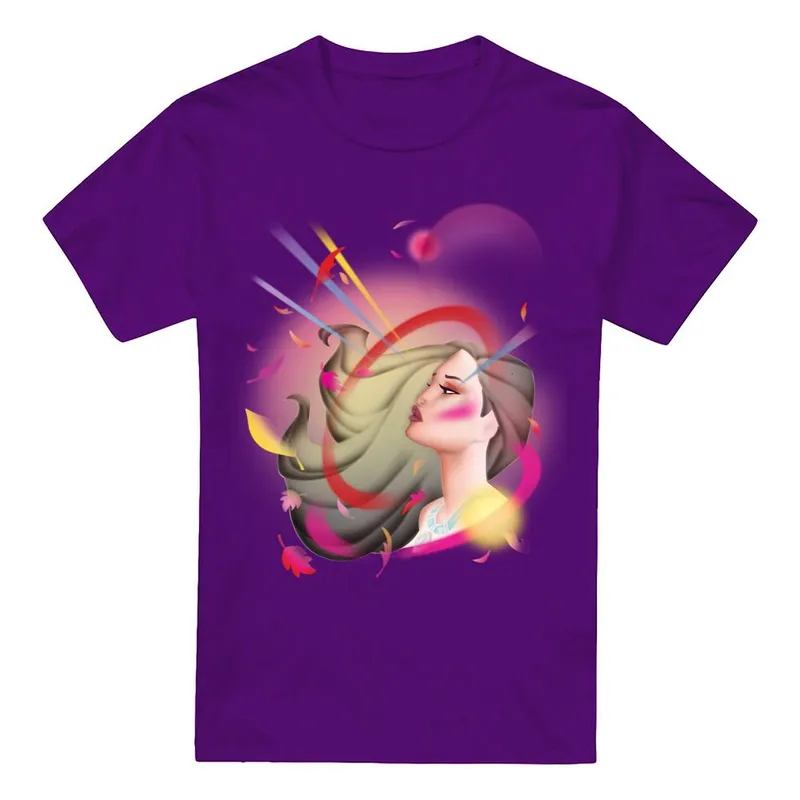 Disney Unisex Pocahontas Airbrush T-Shirt Purple Size: 2XL - Purple