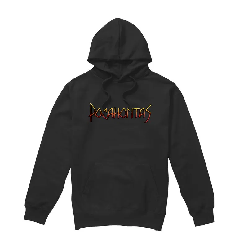Disney Pocahontas Logo Hoodie Black Size: Small Black