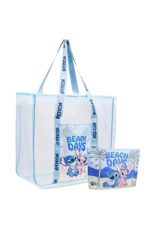 Disney Unisex Stitch Beach Bag in Blue Blue One Size female