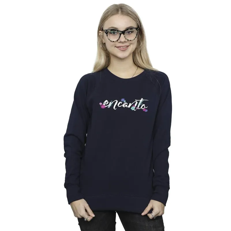 Disney Women's Encanto Logo Sweatshirt in Navy Size: XL Navy