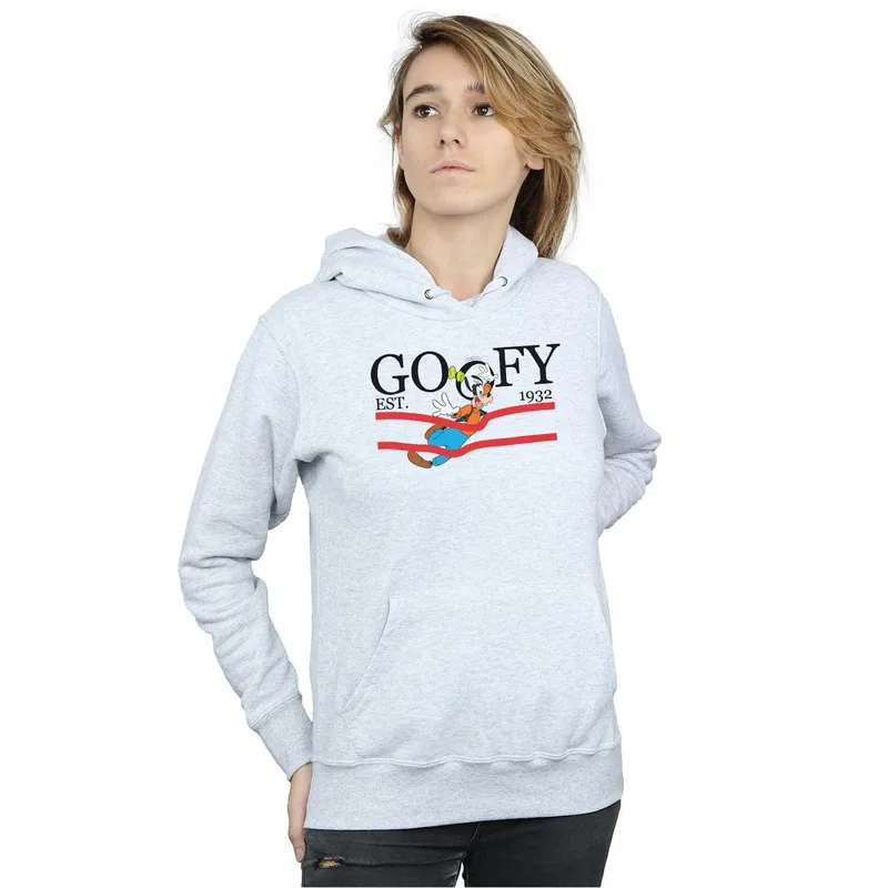 Disney Women's Goofy By Nature Hoodie in Grey Size: Medium Grey M