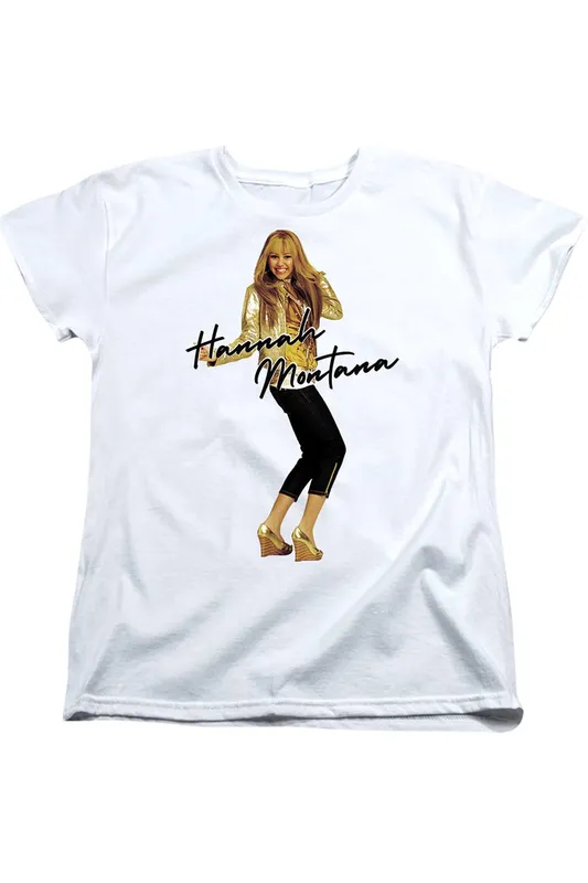 Disney Women's Hannah Montana Pose Tee, White Size: 2XL White