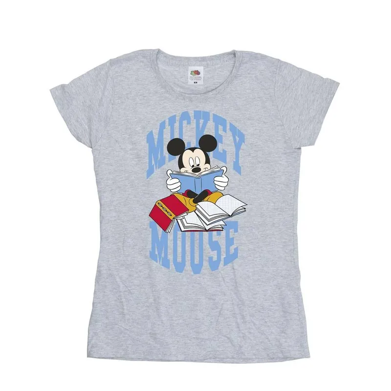 Disney Women's Mickey Mouse T-Shirt in Grey Size: Large - Grey
