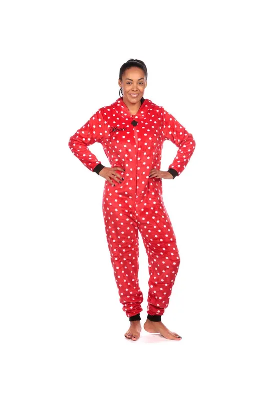Disney Women's Minnie Mouse Onesie in Red Size: Medium - Red