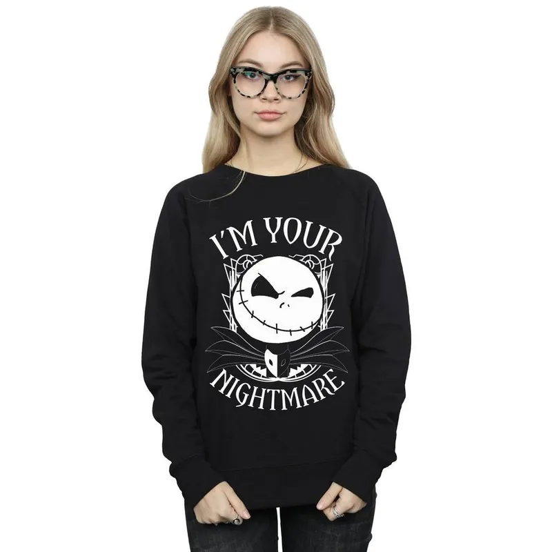 Disney Women's Nightmare Before Christmas Nightmare Sweatshirt in Black Size: XL - Black