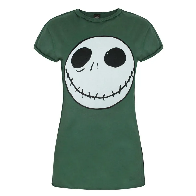 Disney Women's Short Sleeved T-Shirt Green Official Merch Size: Small Green S