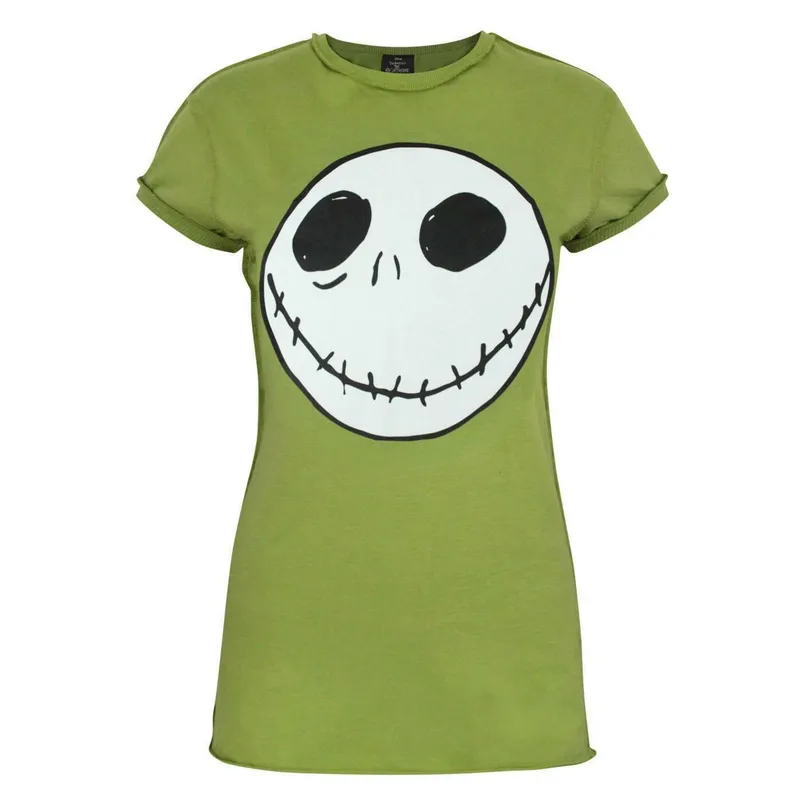Disney Women's Short Sleeved T-Shirt Green Official Merch Size: Small Green S