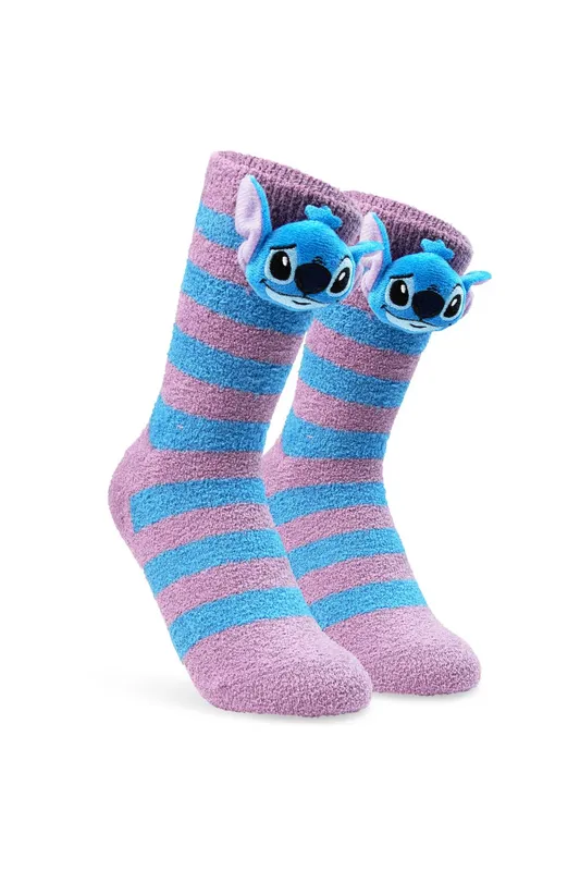 Disney Women's Stitch Socks in Purple - Purple - Size: One Size