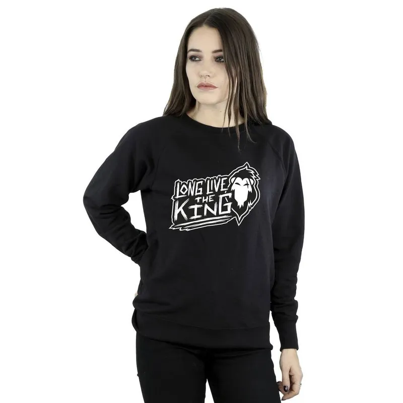 Disney Women's The Lion King The King Sweatshirt in Black Size: XL Black