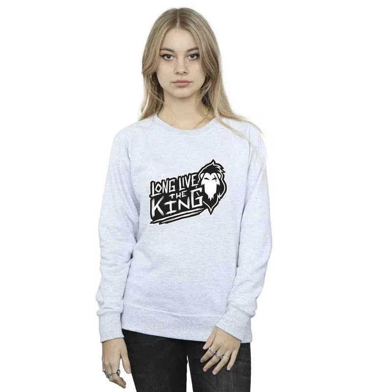 Disney Women's The Lion King The King Sweatshirt in Grey Size: 2XL - Grey
