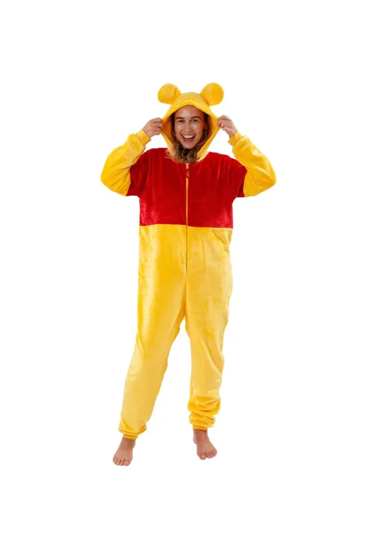 Disney Women's Winnie the Pooh Onesie in Yellow Size: Medium - Yellow
