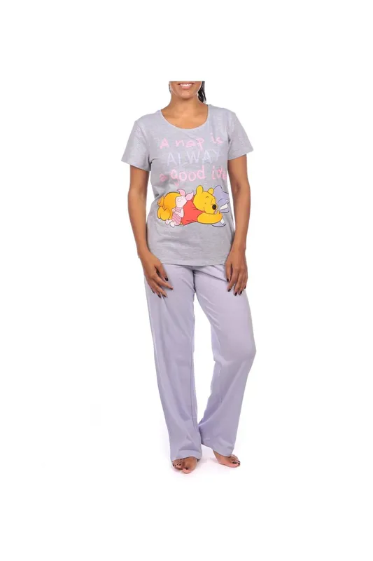 Disney Women's Winnie the Pooh Pyjamas in Grey Size: 2XL Grey 2XL