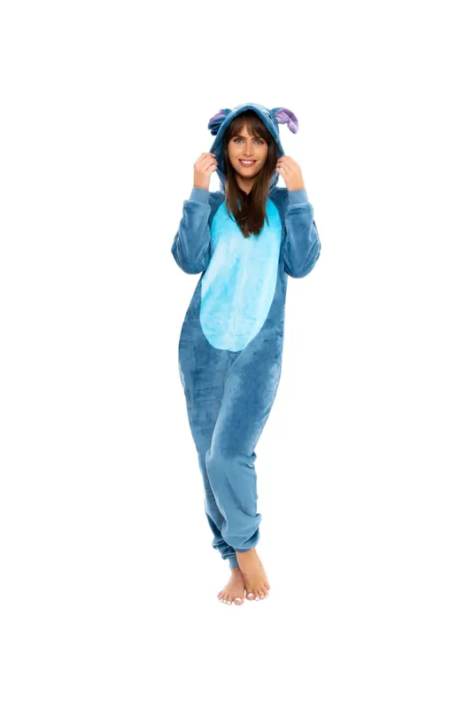 Disney Women's Womens Stitch Onesie in Blue Size: Small Blue S
