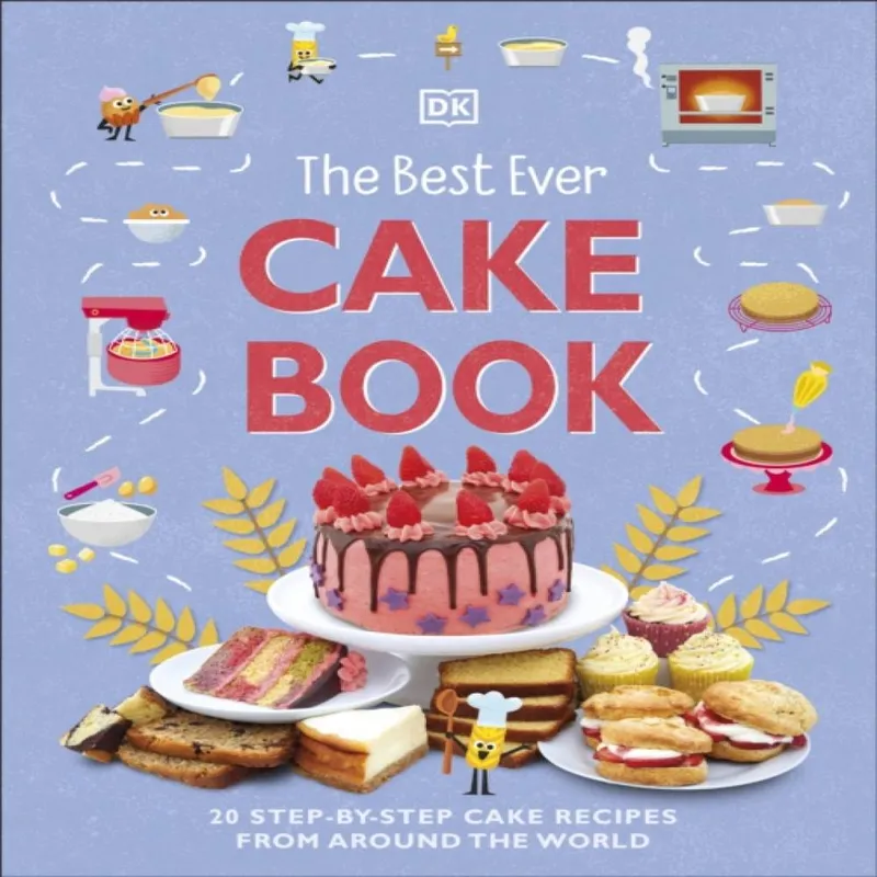 DK Best Ever Cake Book Hardback Multicolor