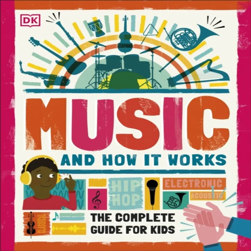 DK Music & How it Works Hardback Book Multicolor