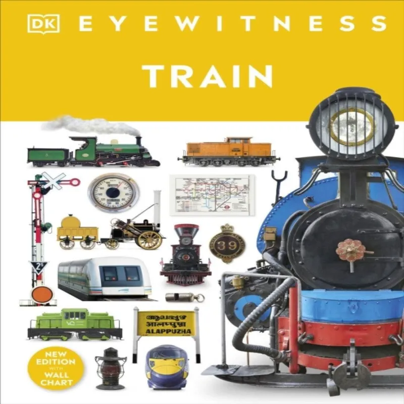 DK Train Hardback Book Multicolor
