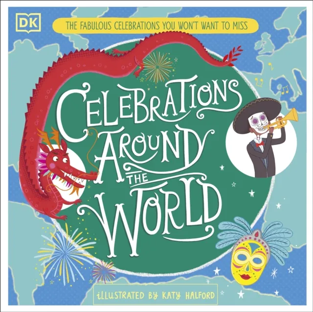 Katy Halford Celebrations Around the World Hardback Book Multicolor