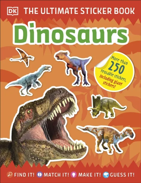 DK Ultimate Sticker Book Dinosaurs Paperback Multicolor