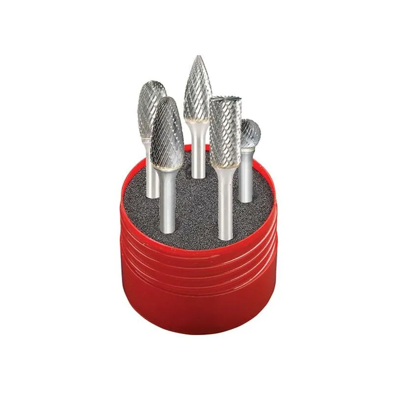 Dormer P88001 5 Piece Solid Carbide Burr Set
