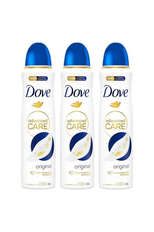 Dove 'Antiperspirant' Advanced Care 72H Deodorant , 3x 150ml in White - White - Size: One Size