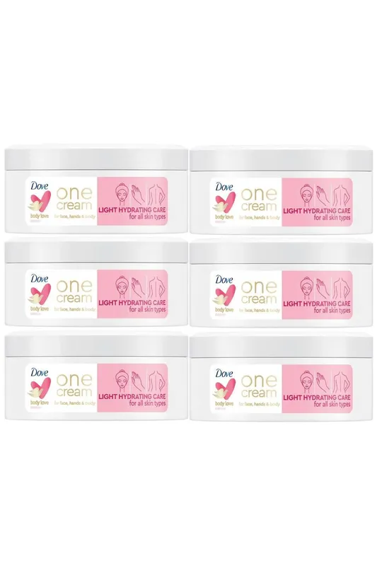 Dove Women's Light Hydrating 'Cream' for All Skin 250ml, 6pk in White White