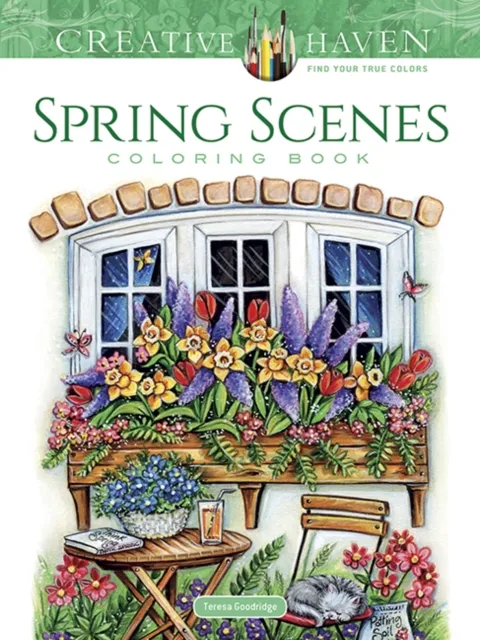 Dover Publications Inc. Creative Haven Spring Scenes Coloring Book